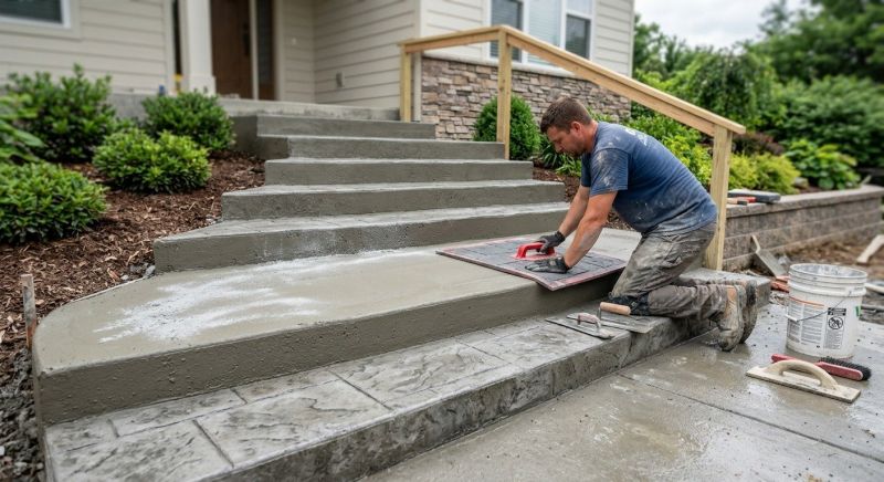 Stamped Concrete Installation in Dallas, TX