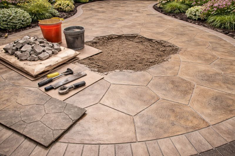 Decorative Concrete Repair in Pearland, TX