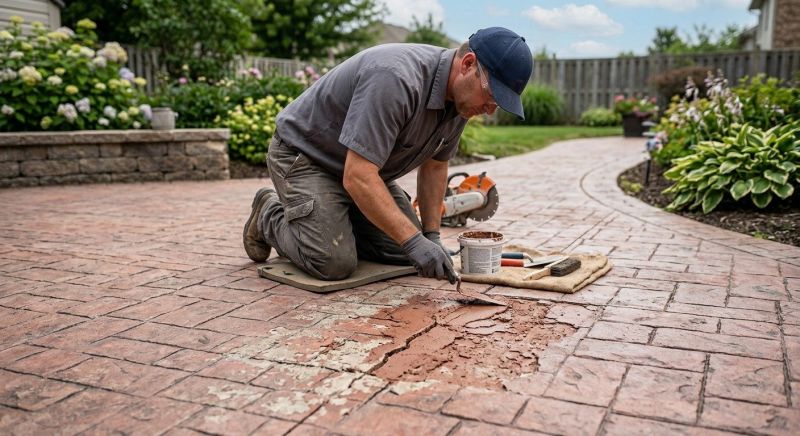 Decorative Concrete Repair in Alpharetta, GA