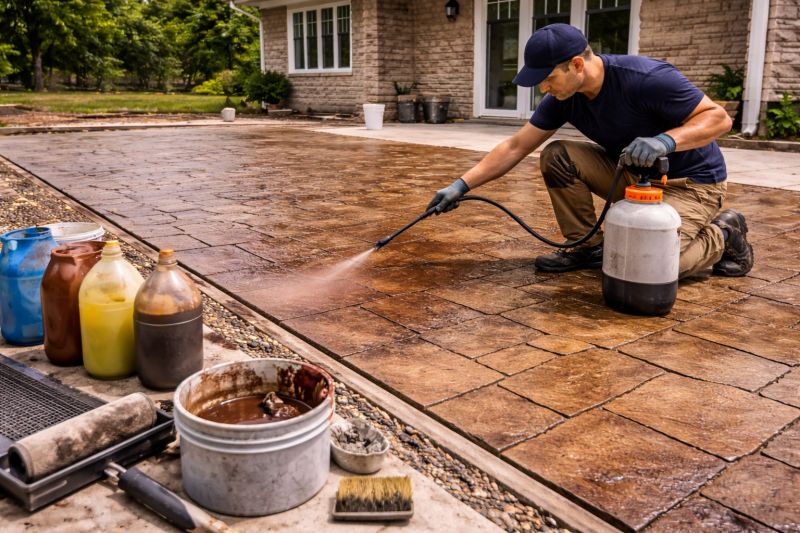 Interior Concrete Staining in Dallas, TX