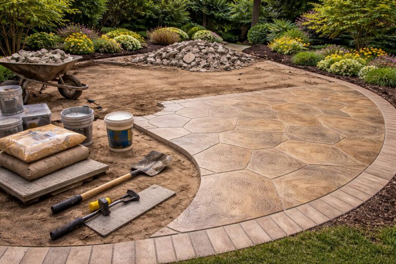 Stamped Concrete Replacement in Fort Worth, TX