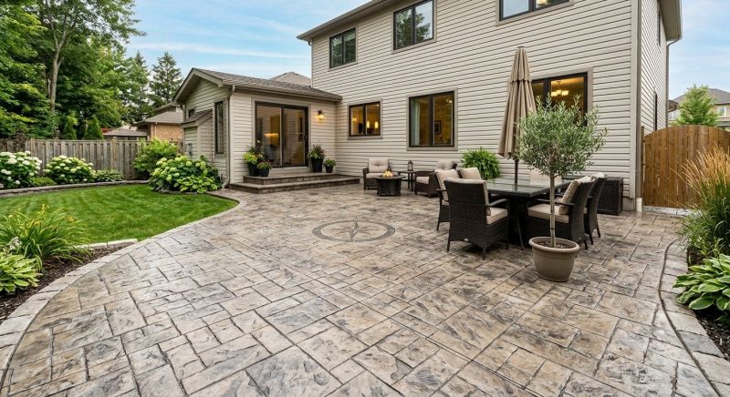 Stamped Overlay Installation in Dallas, TX